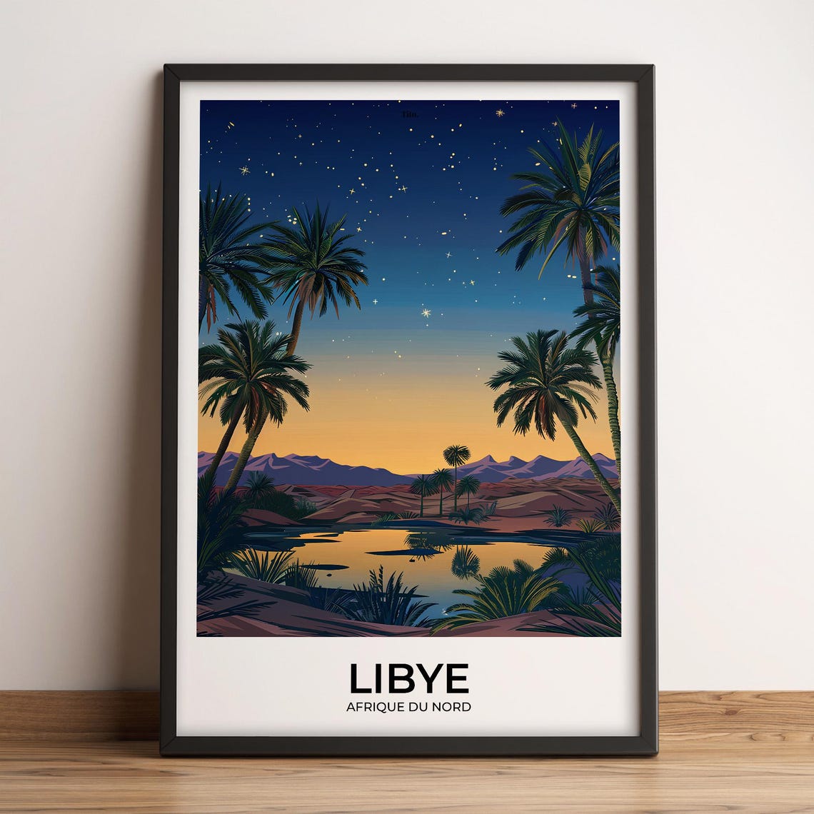 Libya Poster Libya Travel Poster Libya Art Print Libya Poster Libya In North Africa Customizable Gift