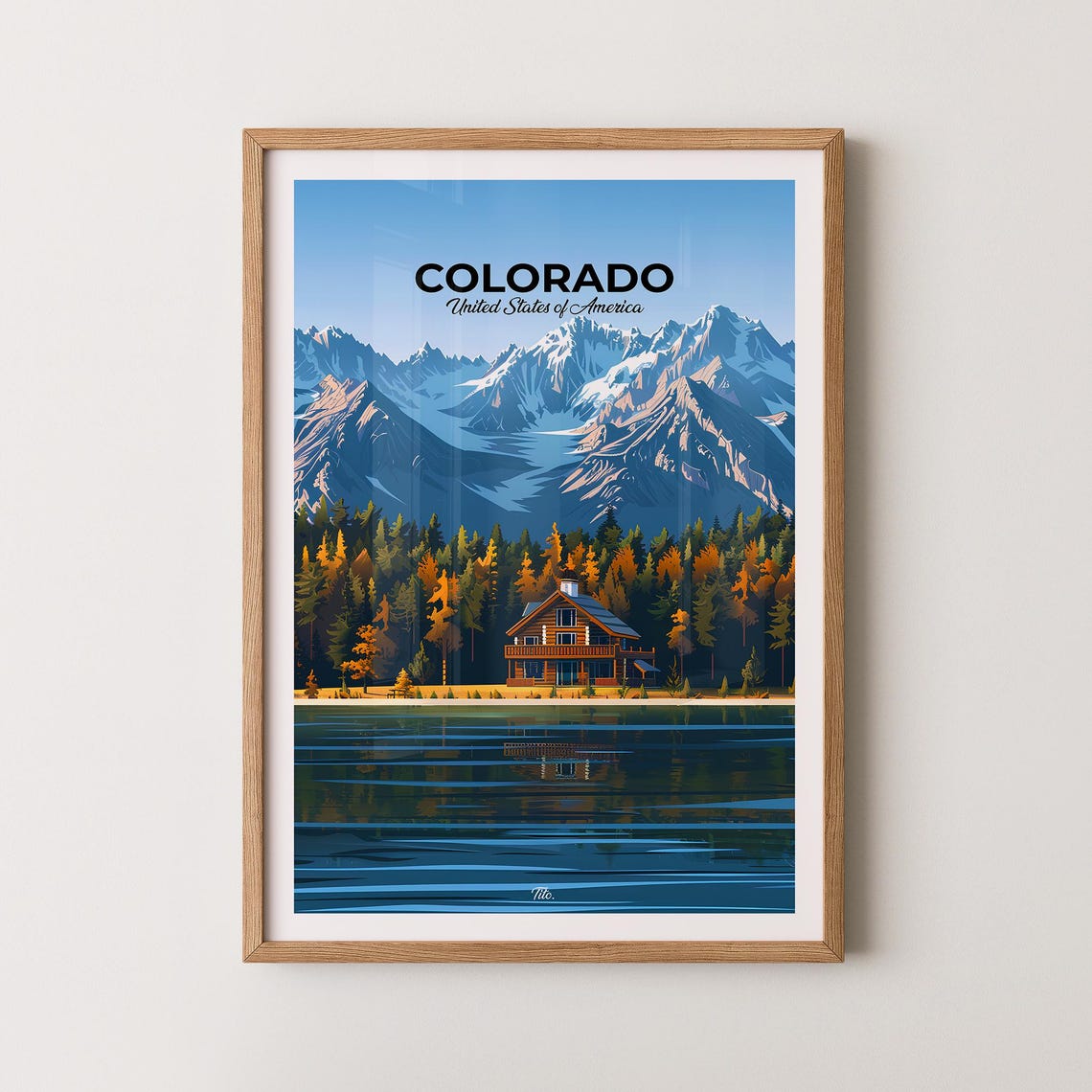 Colorado Poster Colorado Travel Poster Colorado Art Print Colorado Wall Art Usa Poster Gift For Travelers