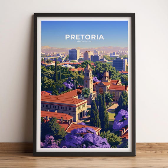 Pretoria Poster Pretoria Travel Poster Pretoria Art Print Pretoria Poster Pretoria In South Africa Travel Gift