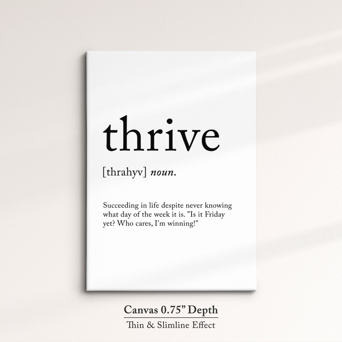 Thrive Minimalist Definition Quote Word Art Framed Print Framed Female Wall Art Lady Poster Feminine Home Decor Gifts For Her - Image 3