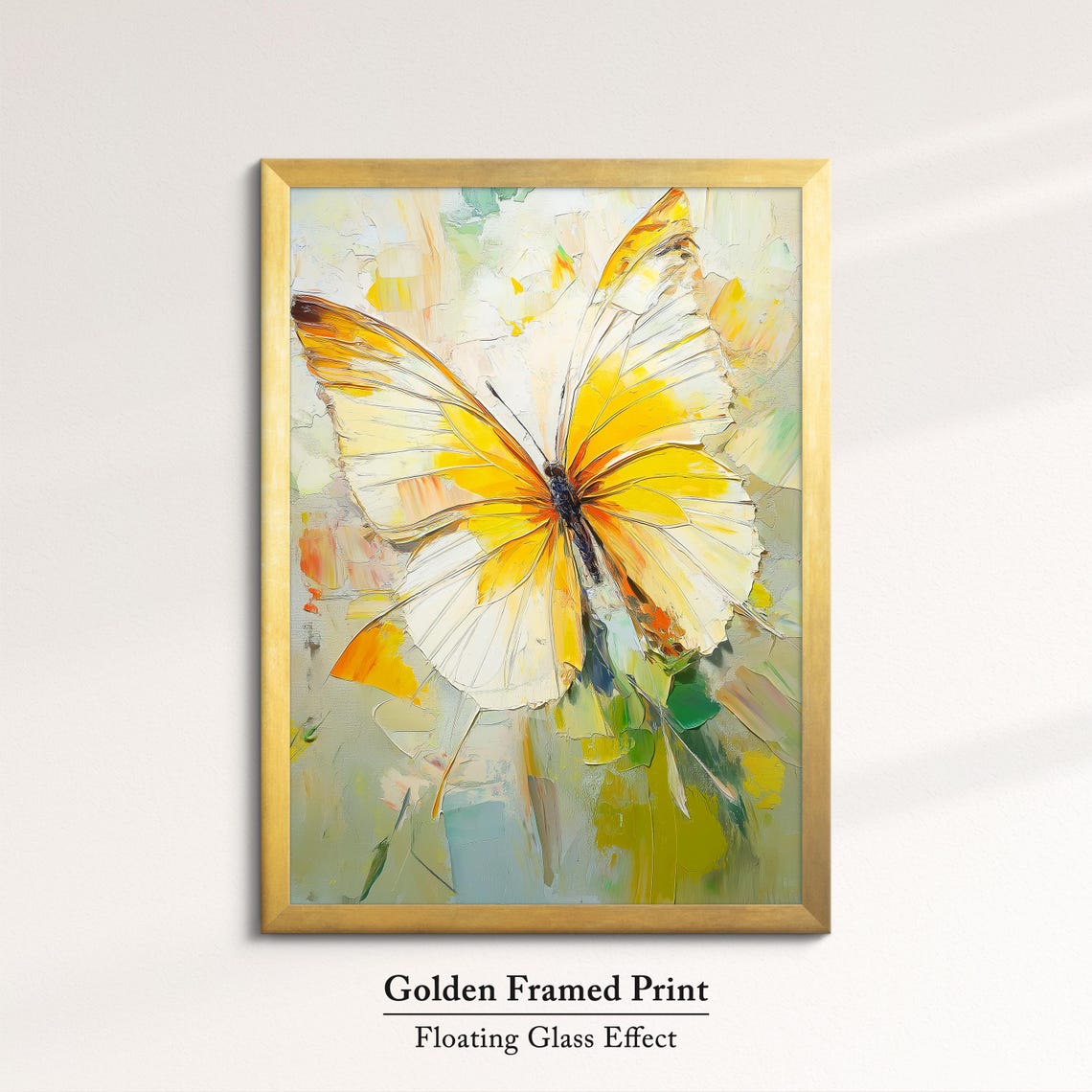 Colorful Butterfly Abstract Oil Painting Framed Print Framed Portrait Wall Art Poster Home Decor Interior Butterfly Lover Gift - Image 5