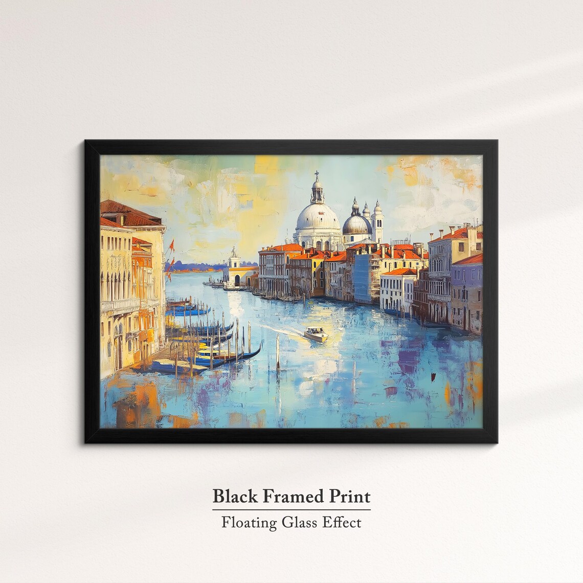 Venice, Italy Abstract Oil Painting Art Print - Image 8