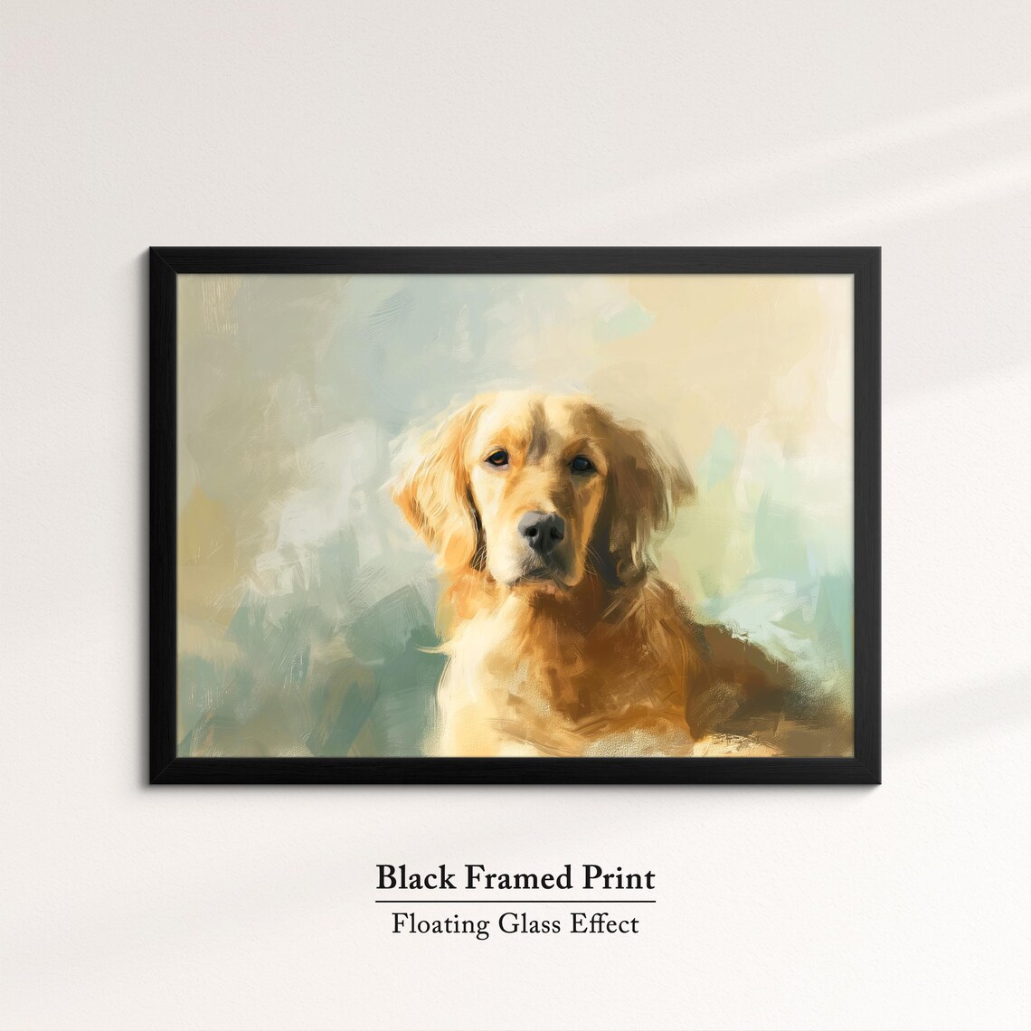 Golden Retriever Abstract Oil Painting, Dog Art Print - Image 8