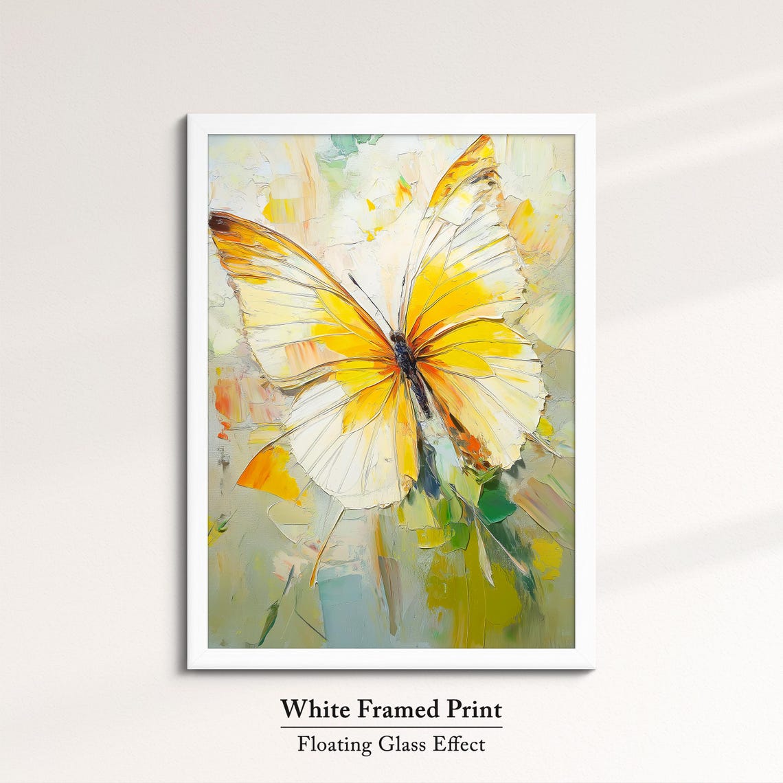 Colorful Butterfly Abstract Oil Painting Framed Print Framed Portrait Wall Art Poster Home Decor Interior Butterfly Lover Gift - Image 7
