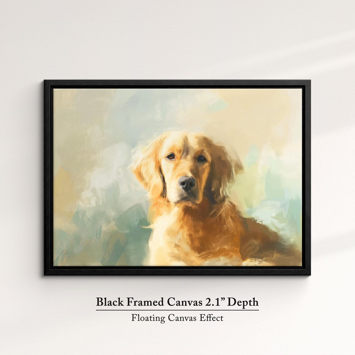 Golden Retriever Abstract Oil Painting, Dog Art Print - Image 2