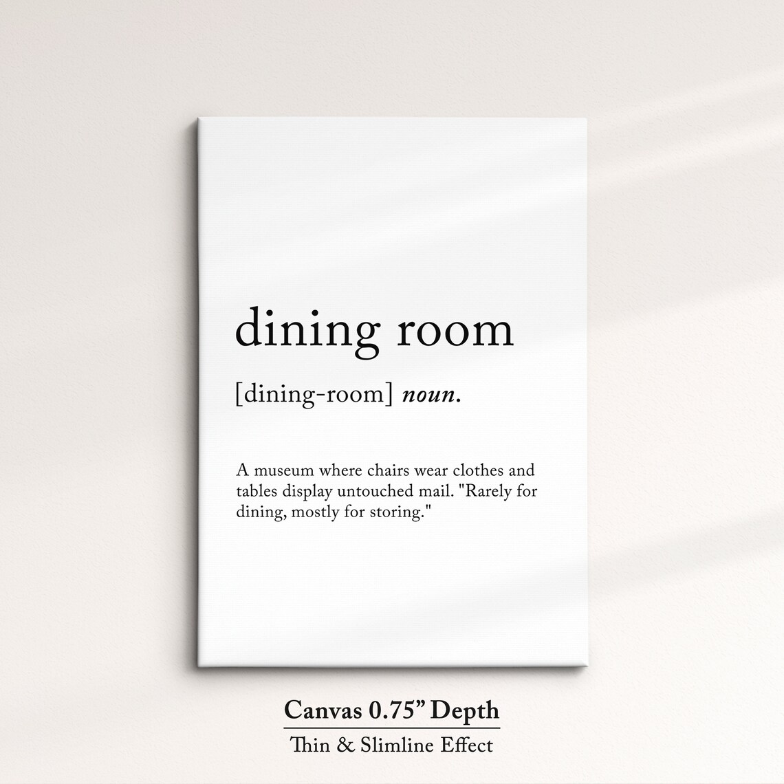 Dining Room Minimalist Definition Quote Word Art Framed Print Framed Female Wall Art Lady Poster Feminine Home Decor Gifts For Her - Image 3