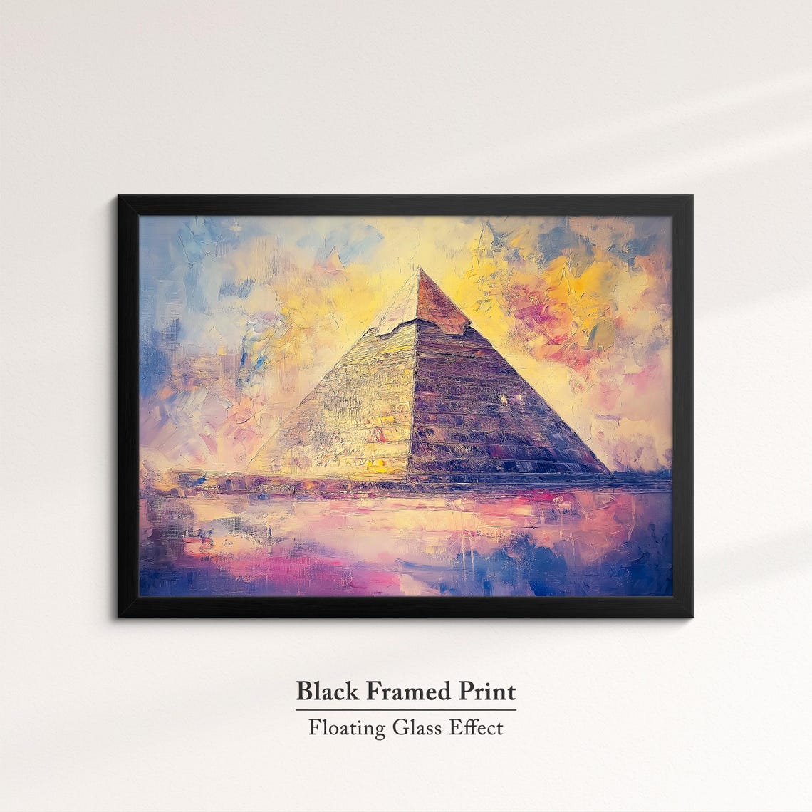 Great Pyramid Of Giza Sunset Abstract Oil Painting Egypt Desert Poster - Image 8