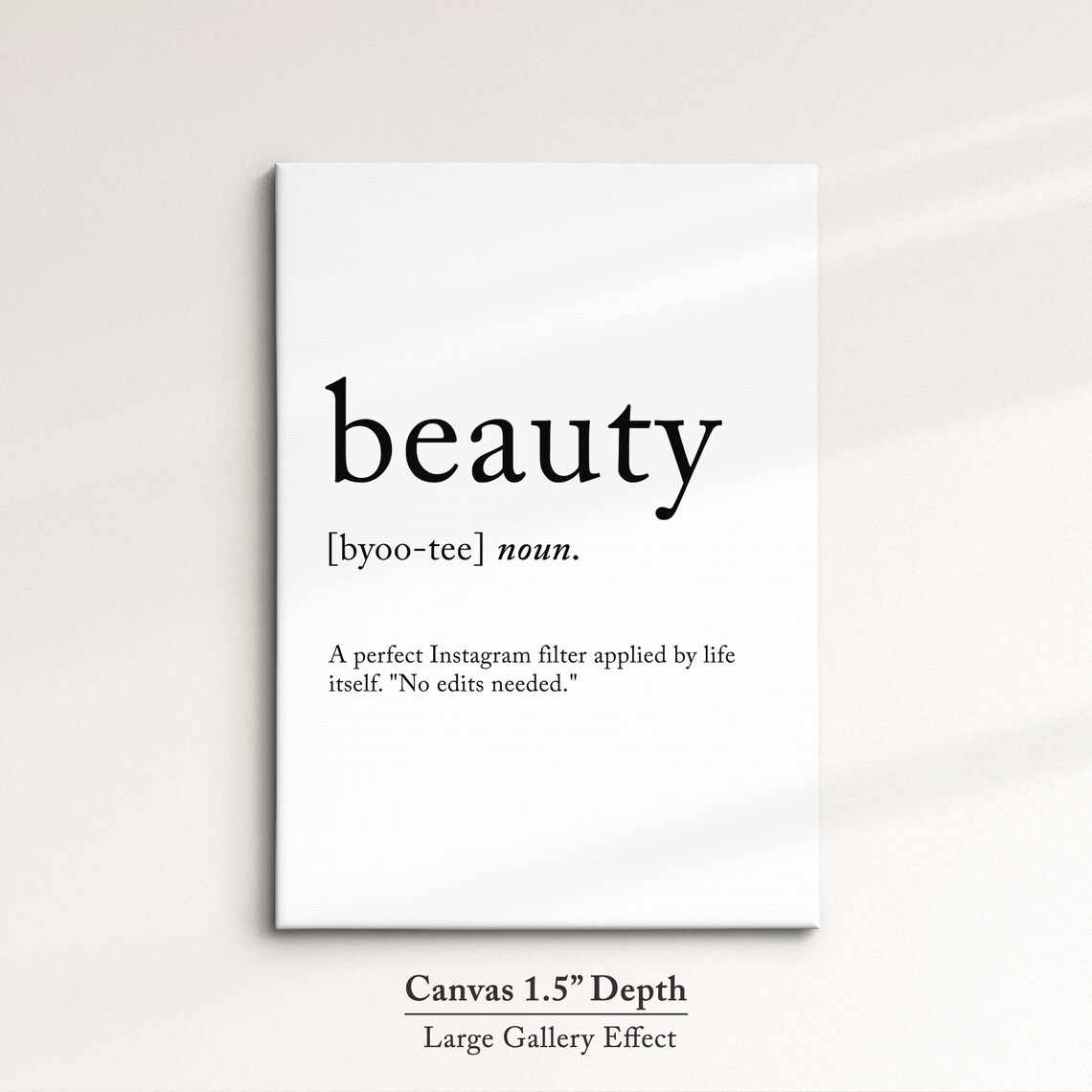 Beauty Minimalist Definition Quote Word Art Framed Print Framed Female Wall Art Lady Poster Feminine Home Decor Gifts For Her - Image 2