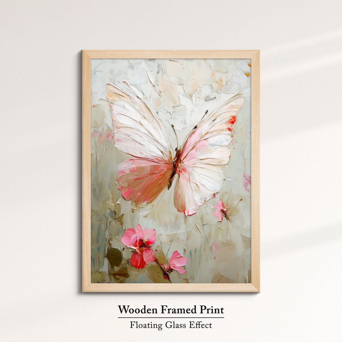Colorful Abstract Butterfly Oil Painting Art Print - Image 6