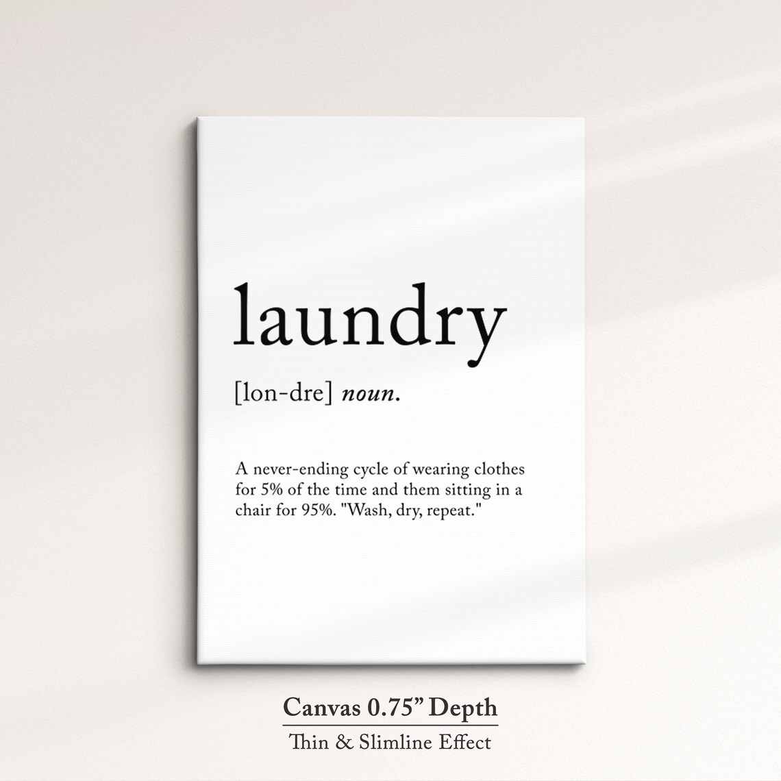 Laundry Minimalist Definition Quote Word Art Framed Print Framed Female Wall Art Lady Poster Feminine Home Decor Gifts For Her - Image 3
