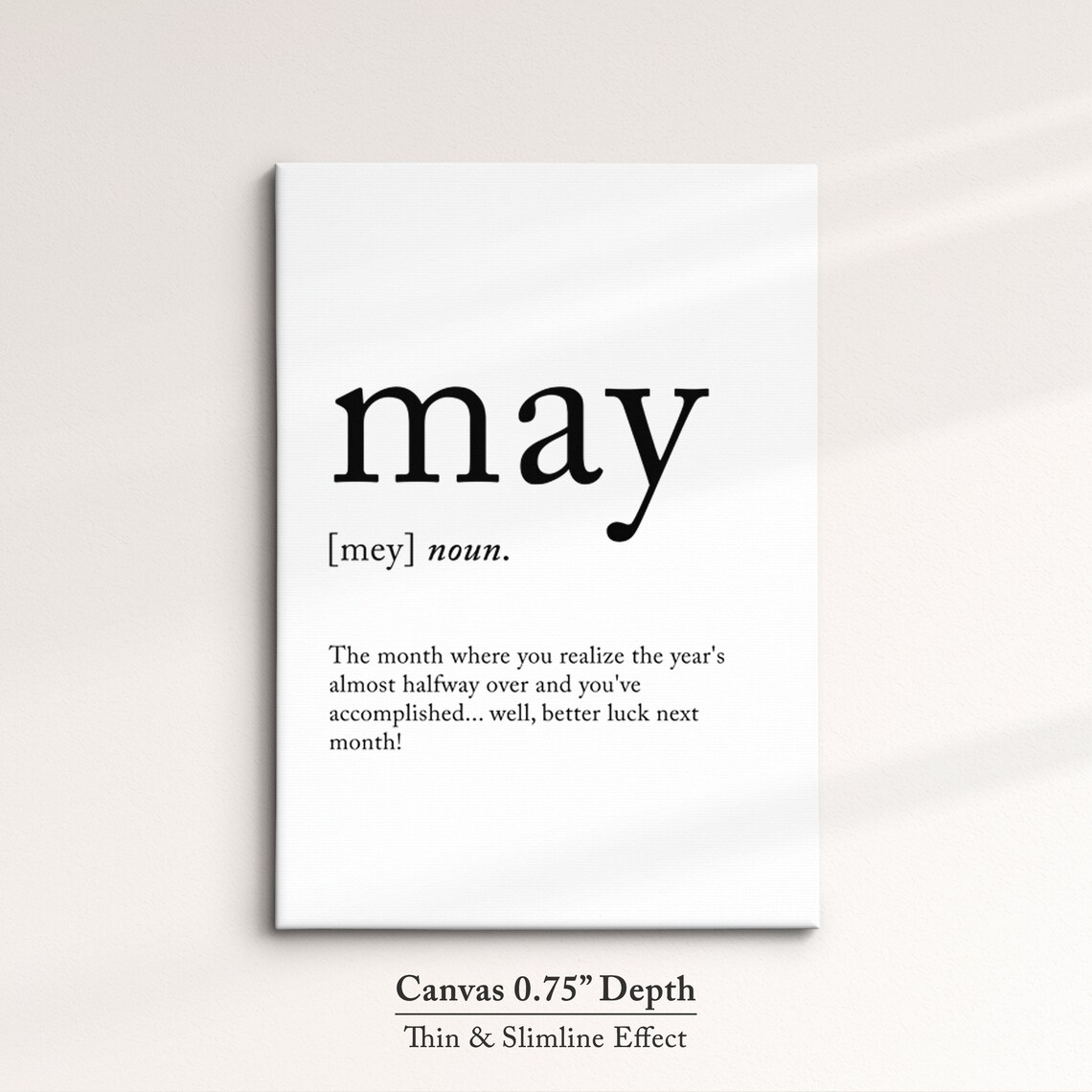 May Minimalist Definition Quote Word Art Framed Print Framed Female Wall Art Lady Poster Feminine Home Decor Gifts For Her - Image 3