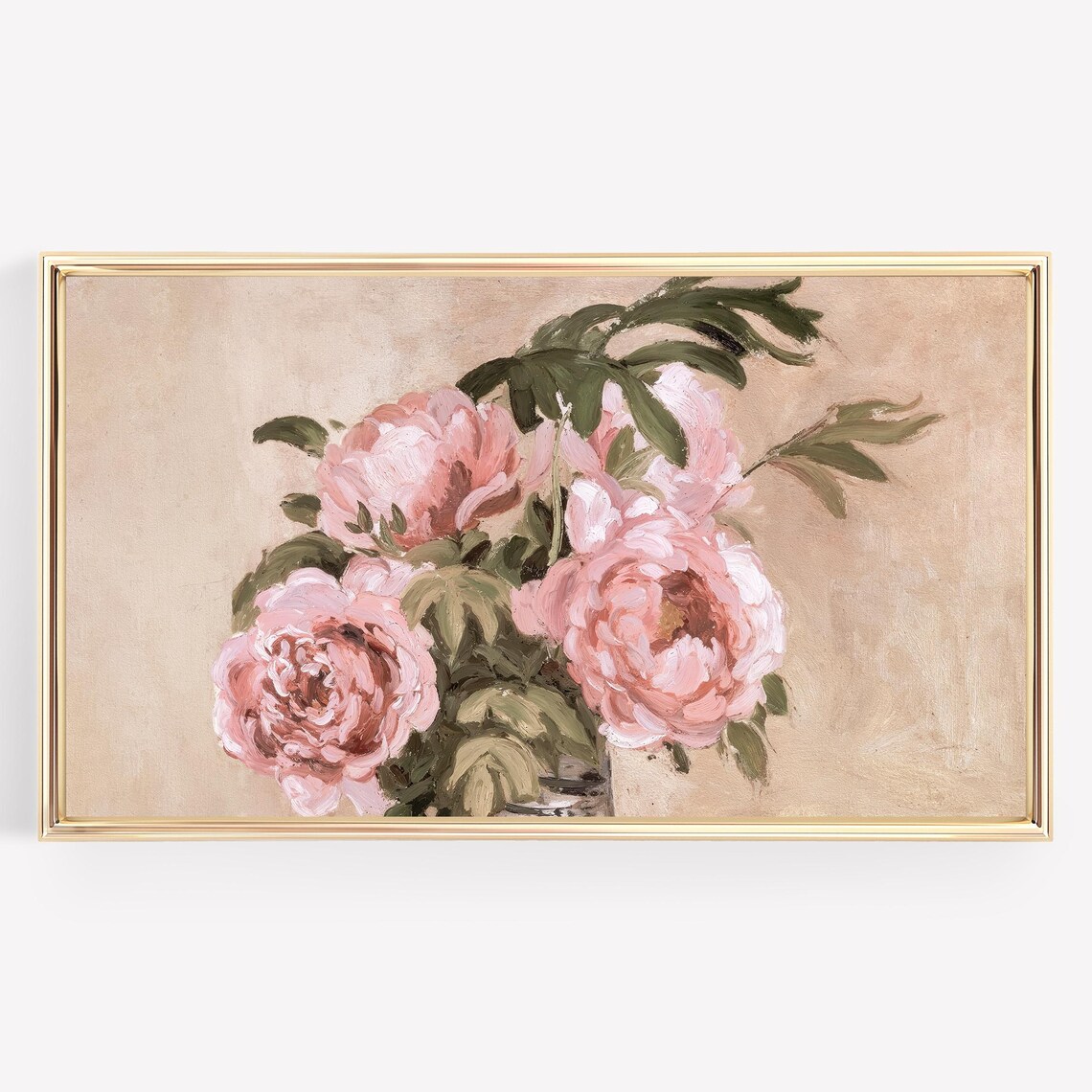 Vintage Roses Botanical Art Print, Neutral Floral - Image 3