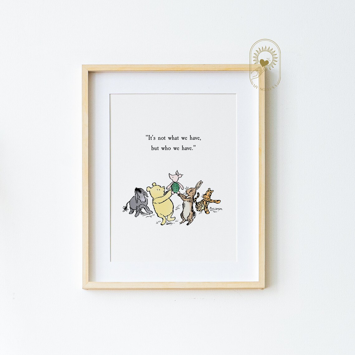 Winnie the Pooh Quote Nursery Decor Art Print
