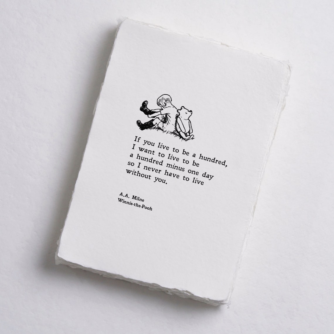 Winnie the Pooh If You Live to Be a Hundred Friendship Print - Image 2