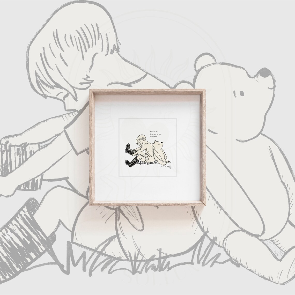 Winnie the Pooh You Are the Best Part of My Tomorrow Classic Poster