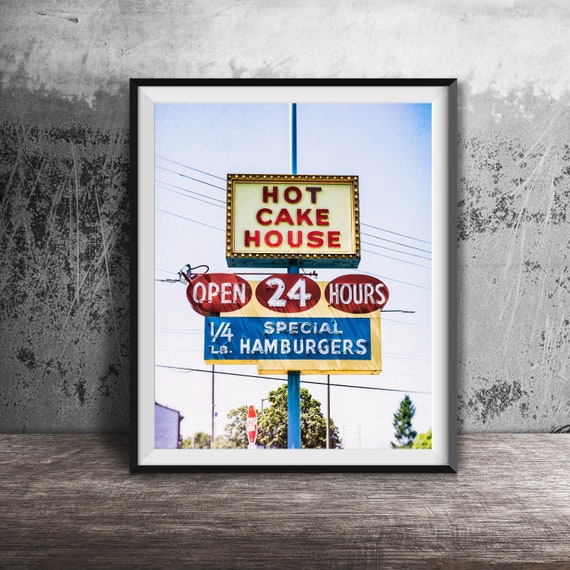 Hot Cake House Photography Print, Breakfast Spot