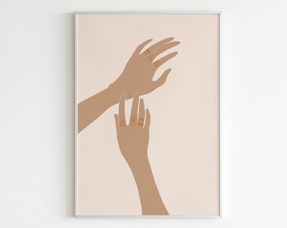 Abstract Henna Hands Abstract Wall Art Hands Wall Artabstract Wall Artprintable Posterboho Printeclectic Printsgallery Wall