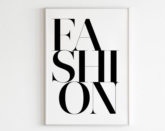 Fashion Posterfashion Printprintable Wall Artscandinavian Posterhome Decoraffiche Scandinavetypographic Printhome Office Wall Art