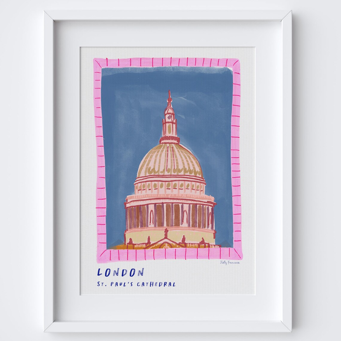 St Pauls Cathedral London Landmark Travel Poster