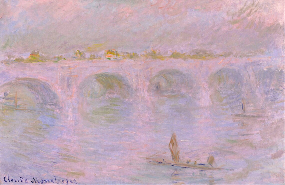 Claude Monet Waterloo Bridge In London Fine Art Glice 1902 Sku 0116 - Image 2