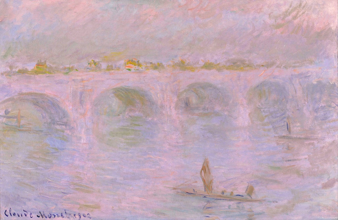 Claude Monet Waterloo Bridge London 1902 Misty Impressionist River Poster - Image 2