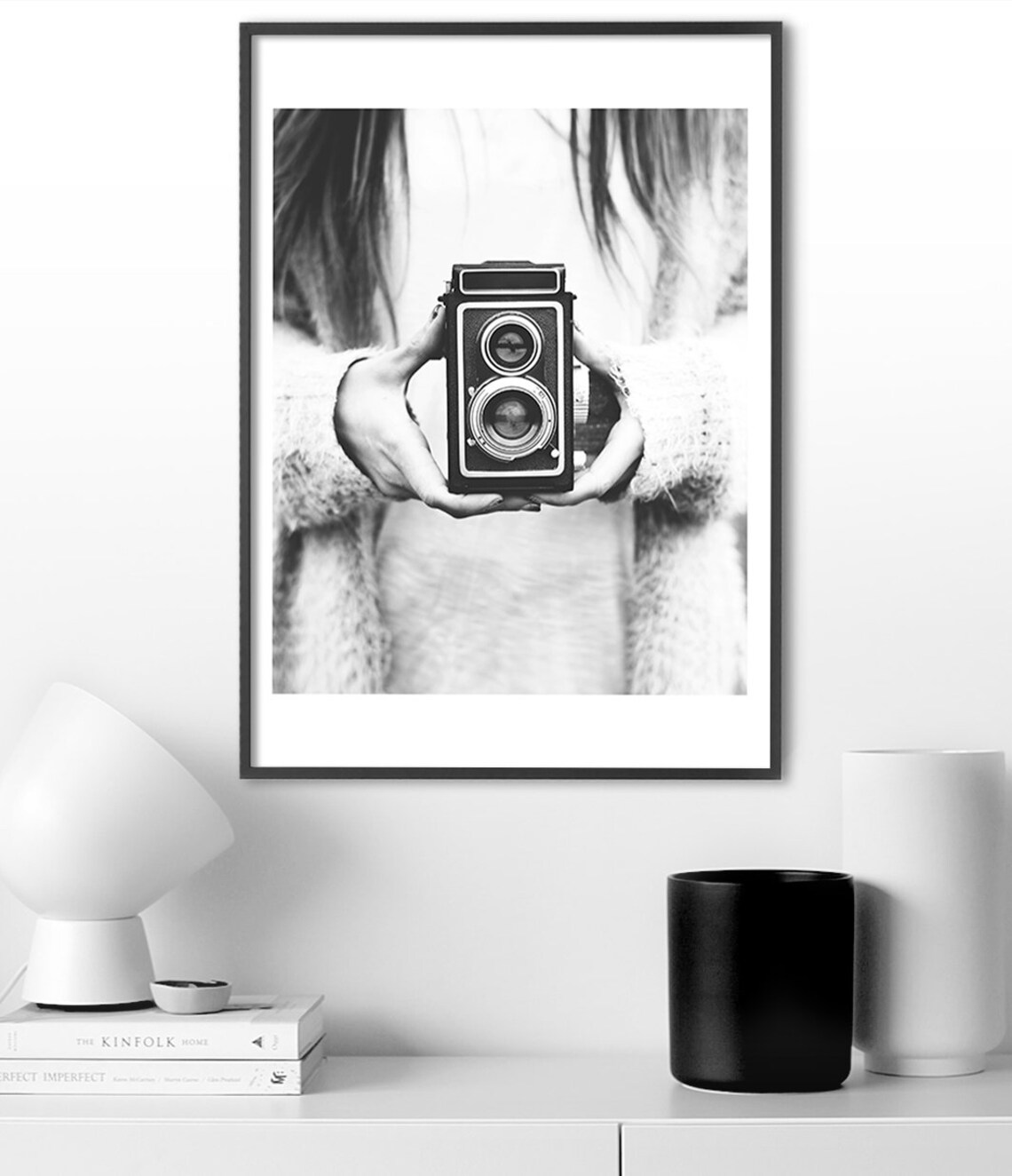 Vintage Camera Scandinavian Art Print, Retro Photo - Image 3