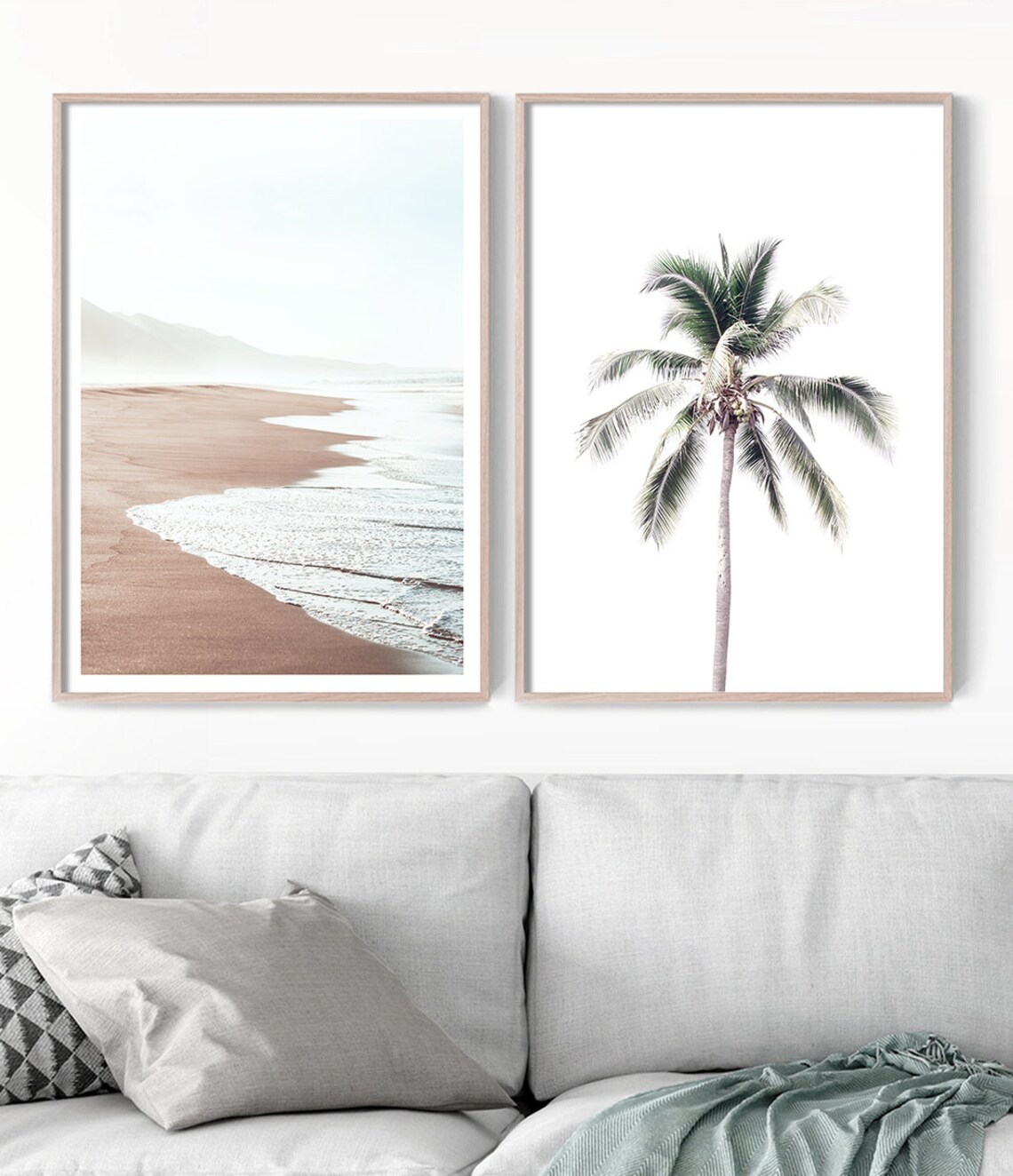 Palm Tree Beach Photography Print, Coastal Decor - Image 3