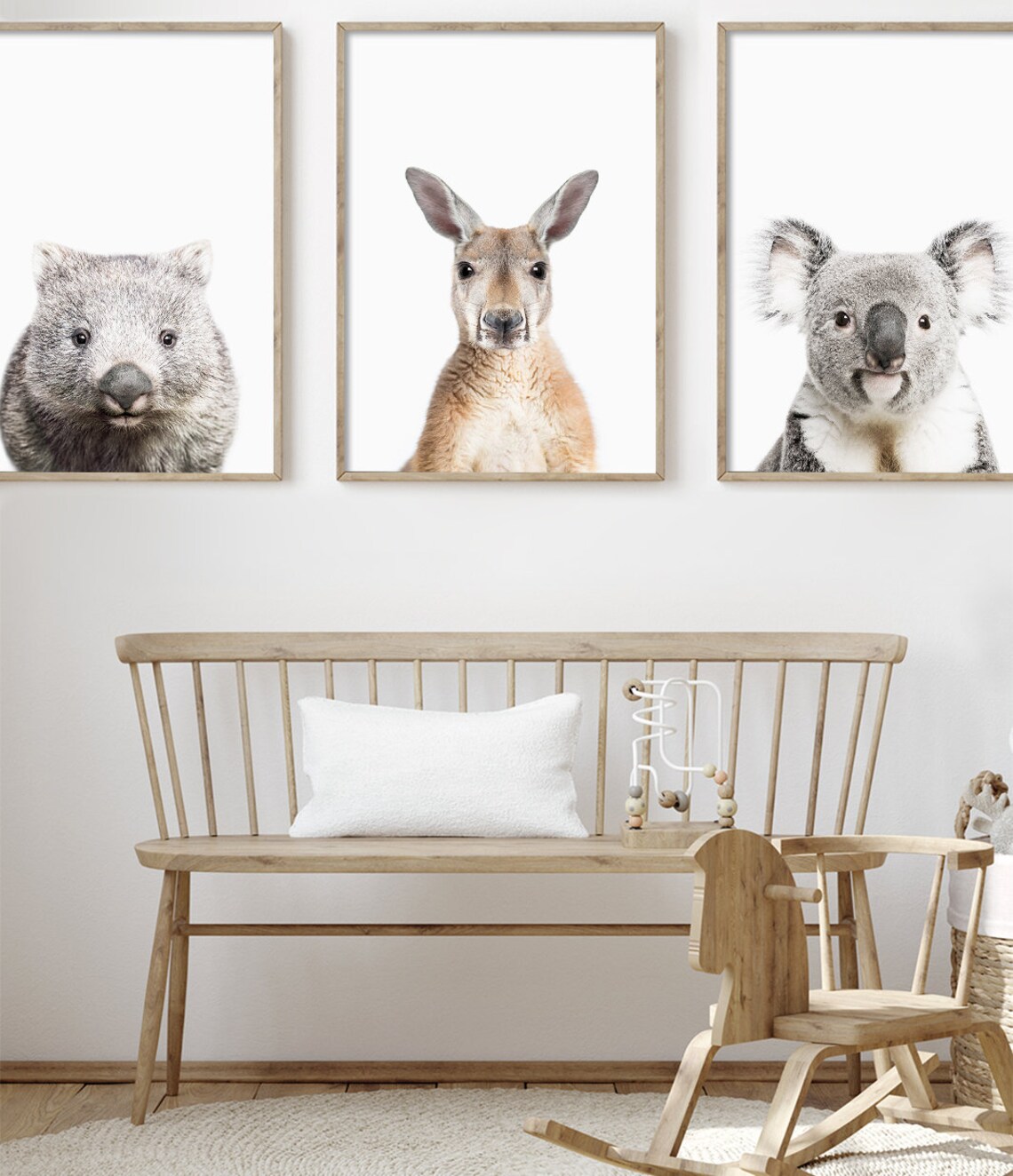 Wombat Print, Modern Australiana Nursery Decor - Image 3