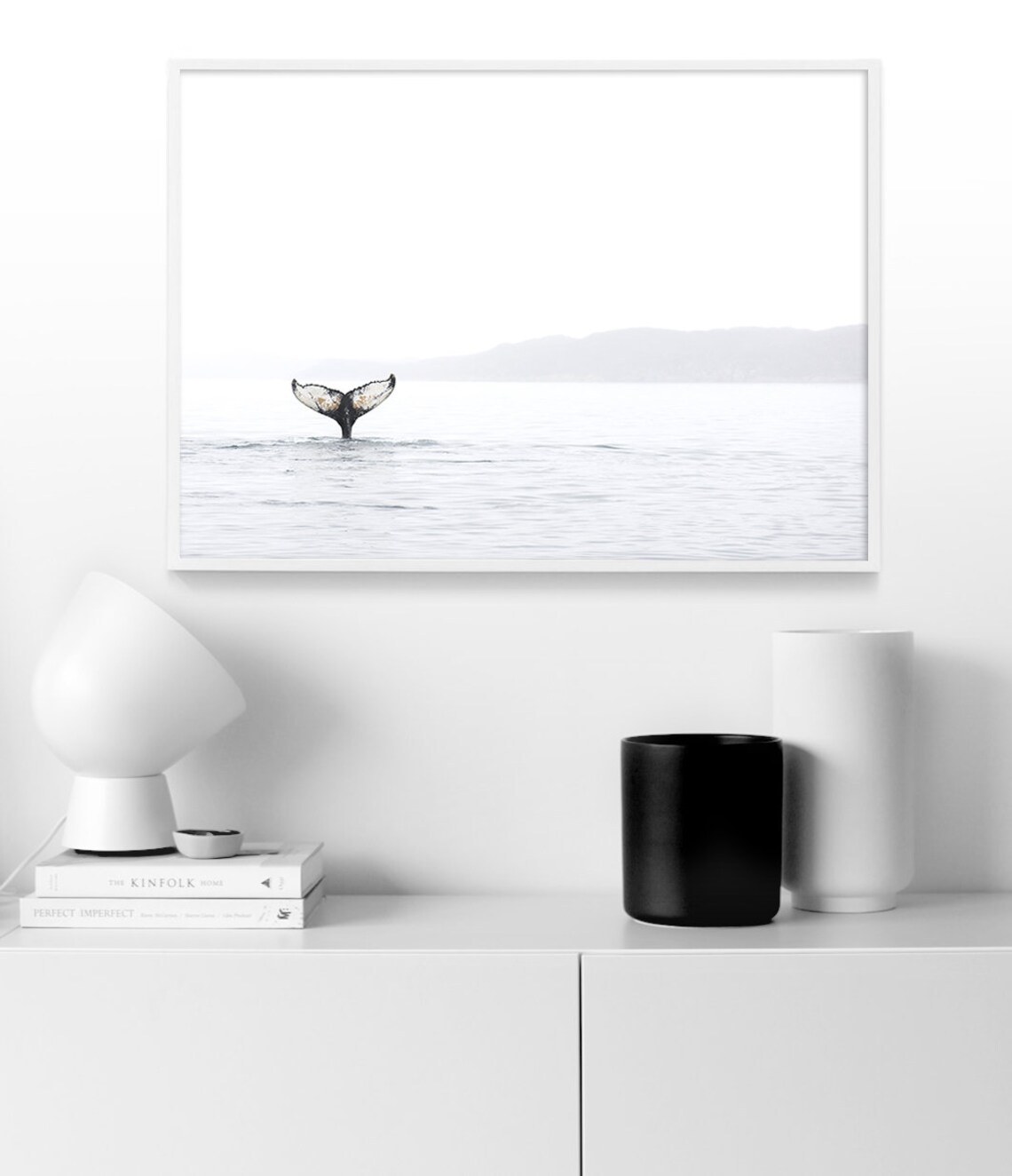 Whale Tail Ocean Wall Art, Coastal Decor Poster - Image 3