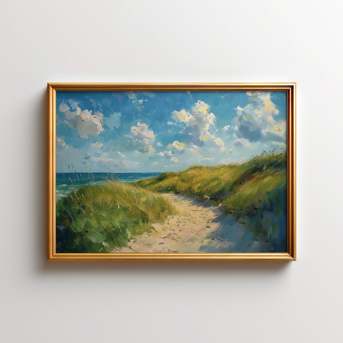 Indiana Dunes Painting, Lake Michigan Beach View