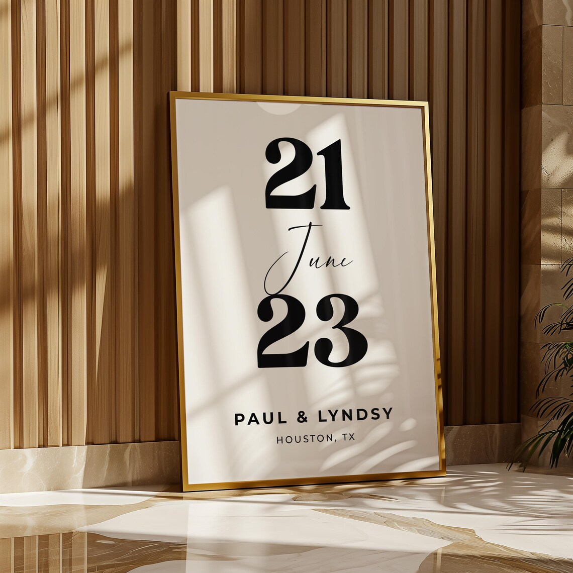 Anniversary Gift For Wife Important Dates Print - Image 6