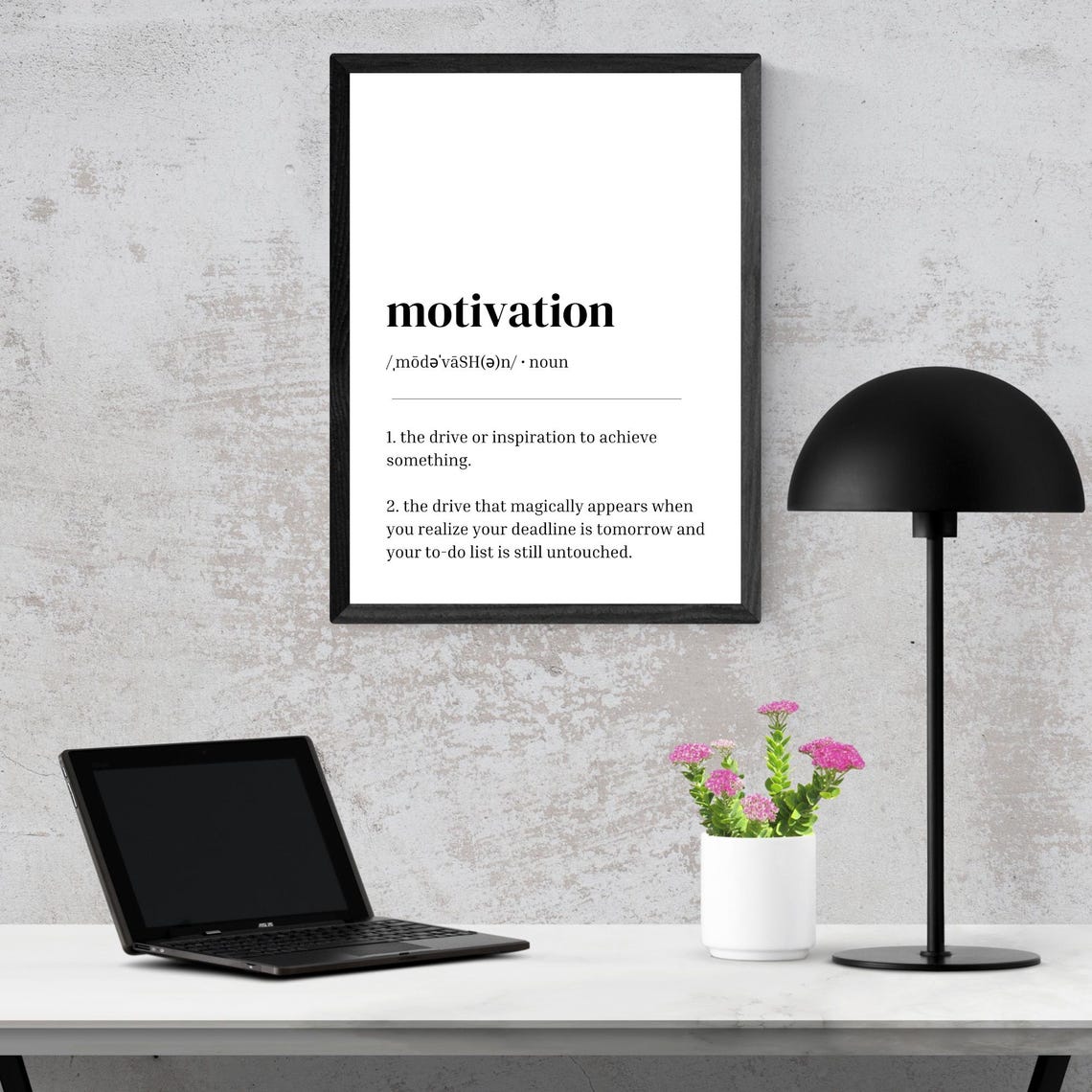 Motivation Funny Dictionary Definition Office Workplace Print - Image 2
