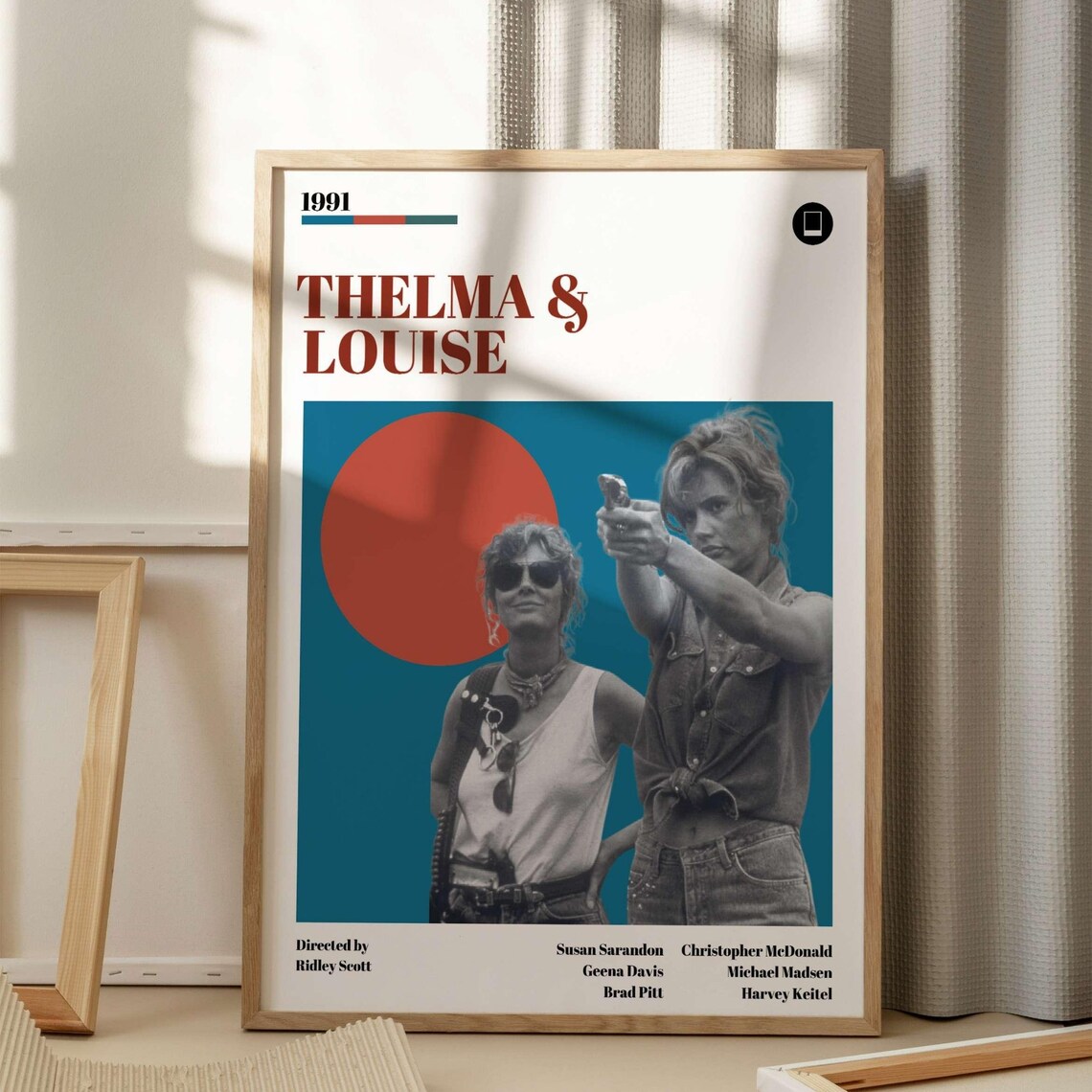 Thelma And Louise Retro Minimalist Movie Poster - Image 4