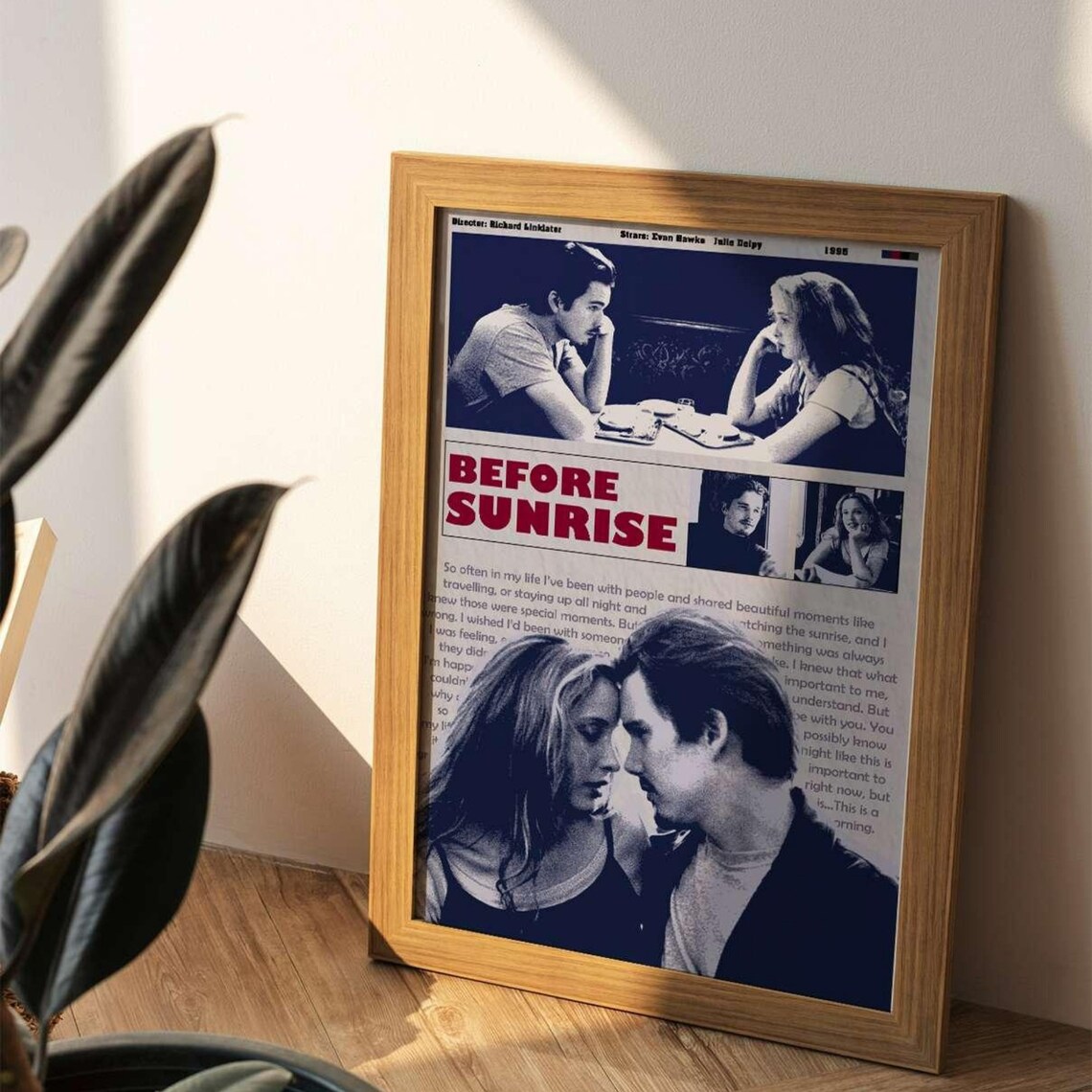 Before Sunrise Vintage Movie Poster Art Print - Image 2