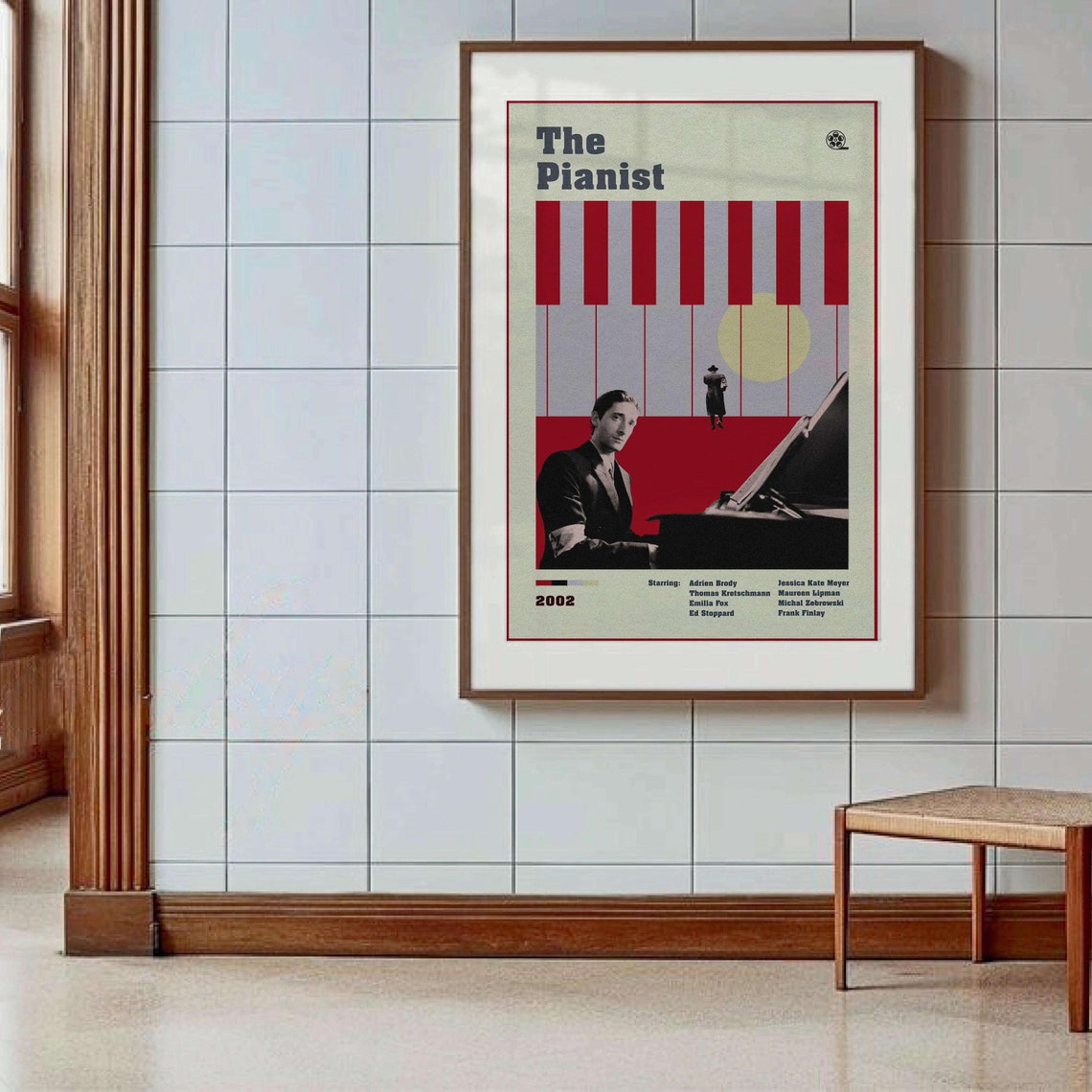 The Pianist Movie Poster Movie Poster A Roman Polanski Film Retro Wall Art Modern Movie Poster Print Minimalist Print - Image 2