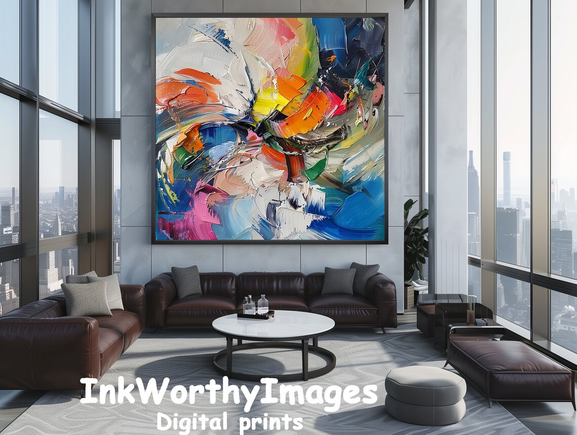 Vibrant Abstract Color Splash, Modern Decor - Image 5