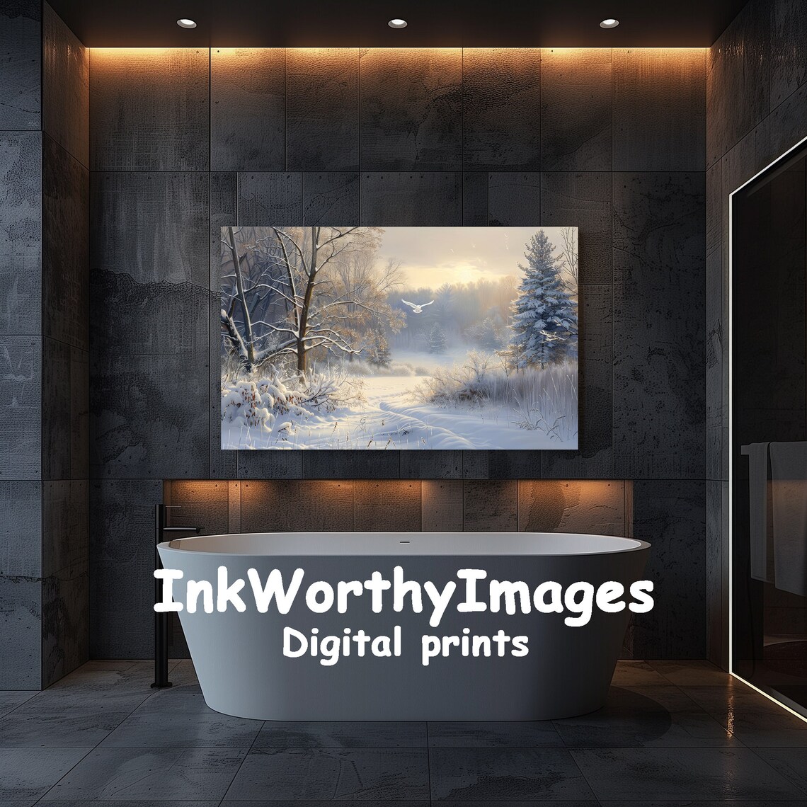 Winter Wonderland - Contemporary Travel Poster - Image 4