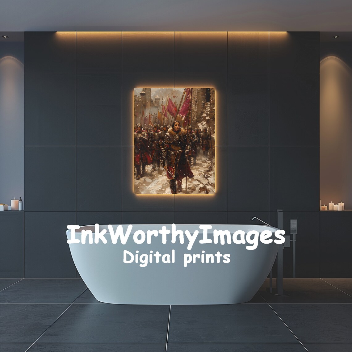 Medieval Warrior March, Epic Fantasy Art - Image 2