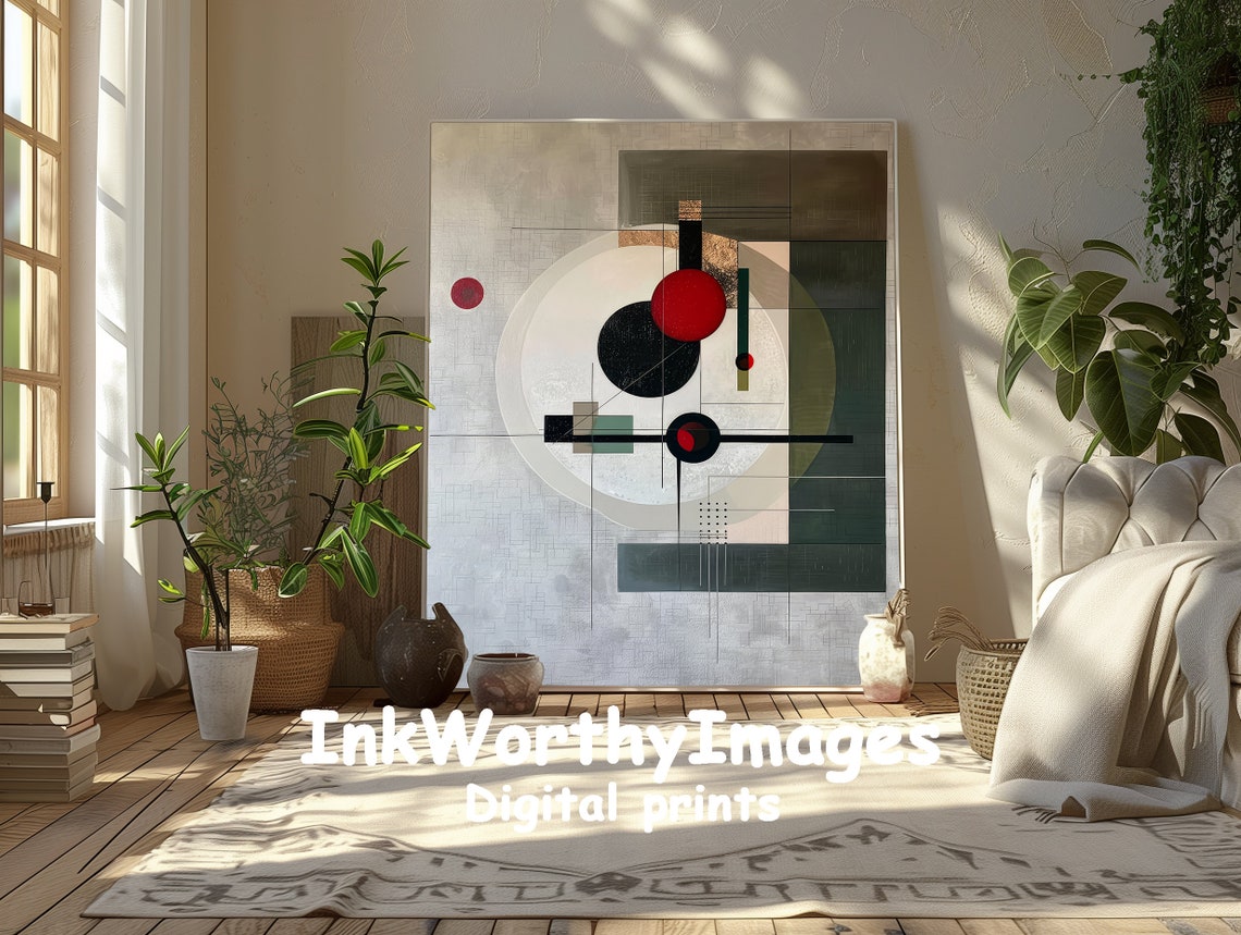 Abstract Geometric Modern Wall Decor - Image 3