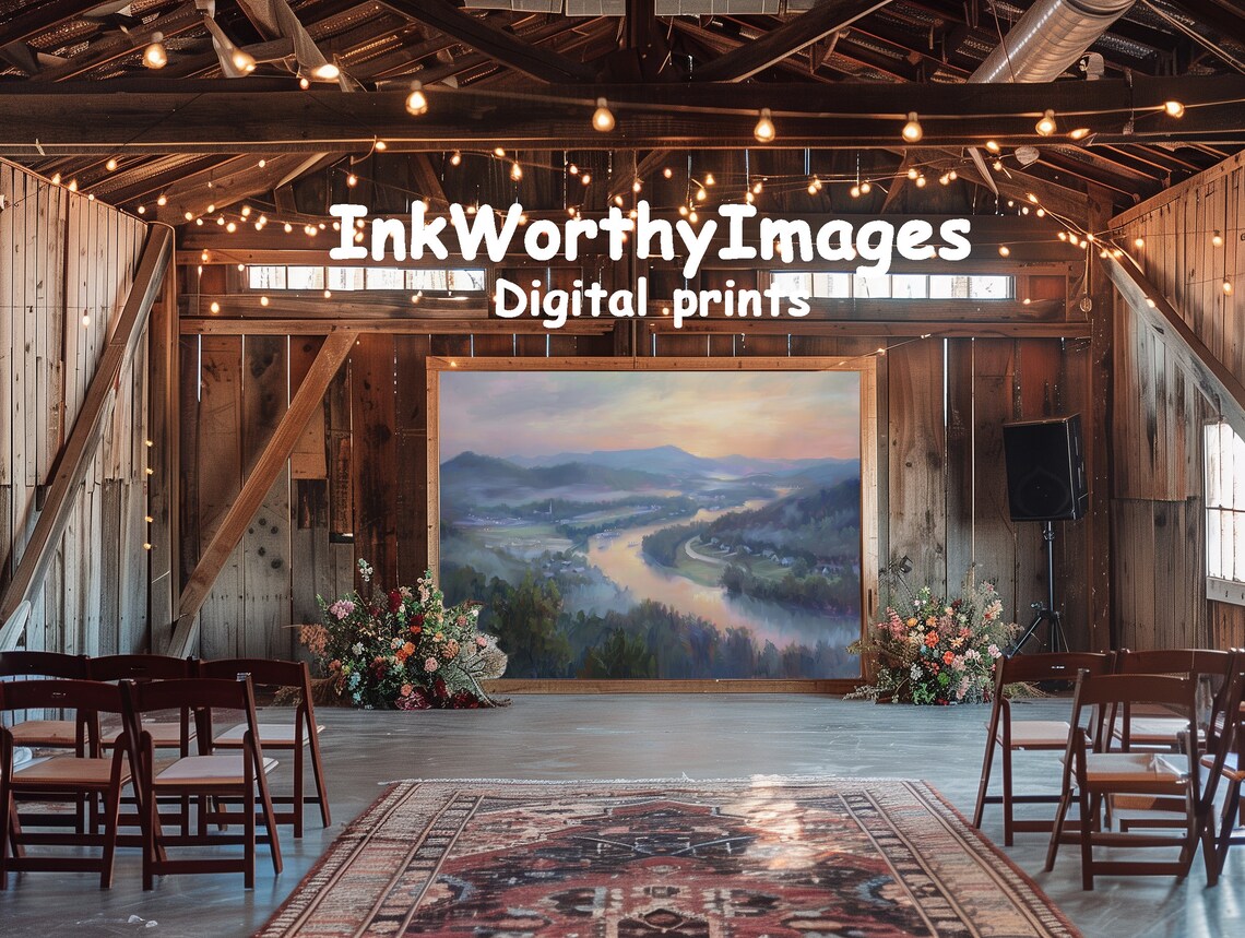 Sunset Over River Valley, Serene Landscape Print - Image 6