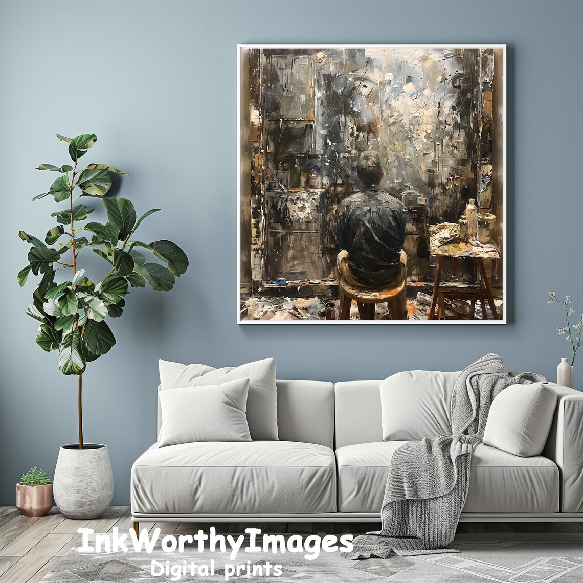 Artist In Studio, Inspirational Abstract Art Scene - Image 4
