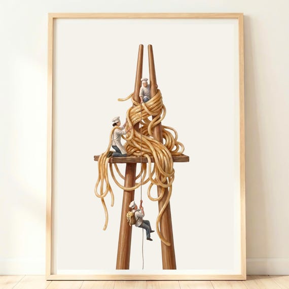 Chopsticks Wall Art Japanese Kitchen Decor Asian Print Minimal Japan Food