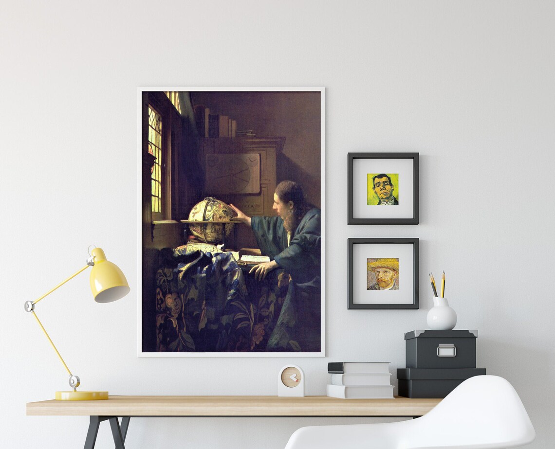 Johannes Vermeer The Astronomer, Classic Art Print - Image 4
