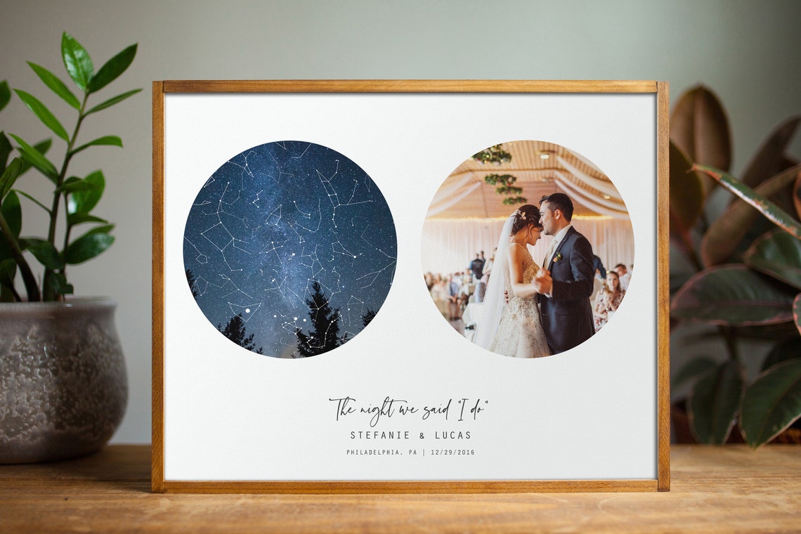Star Map Night Sky, Personalized Constellation Art Print - Image 2