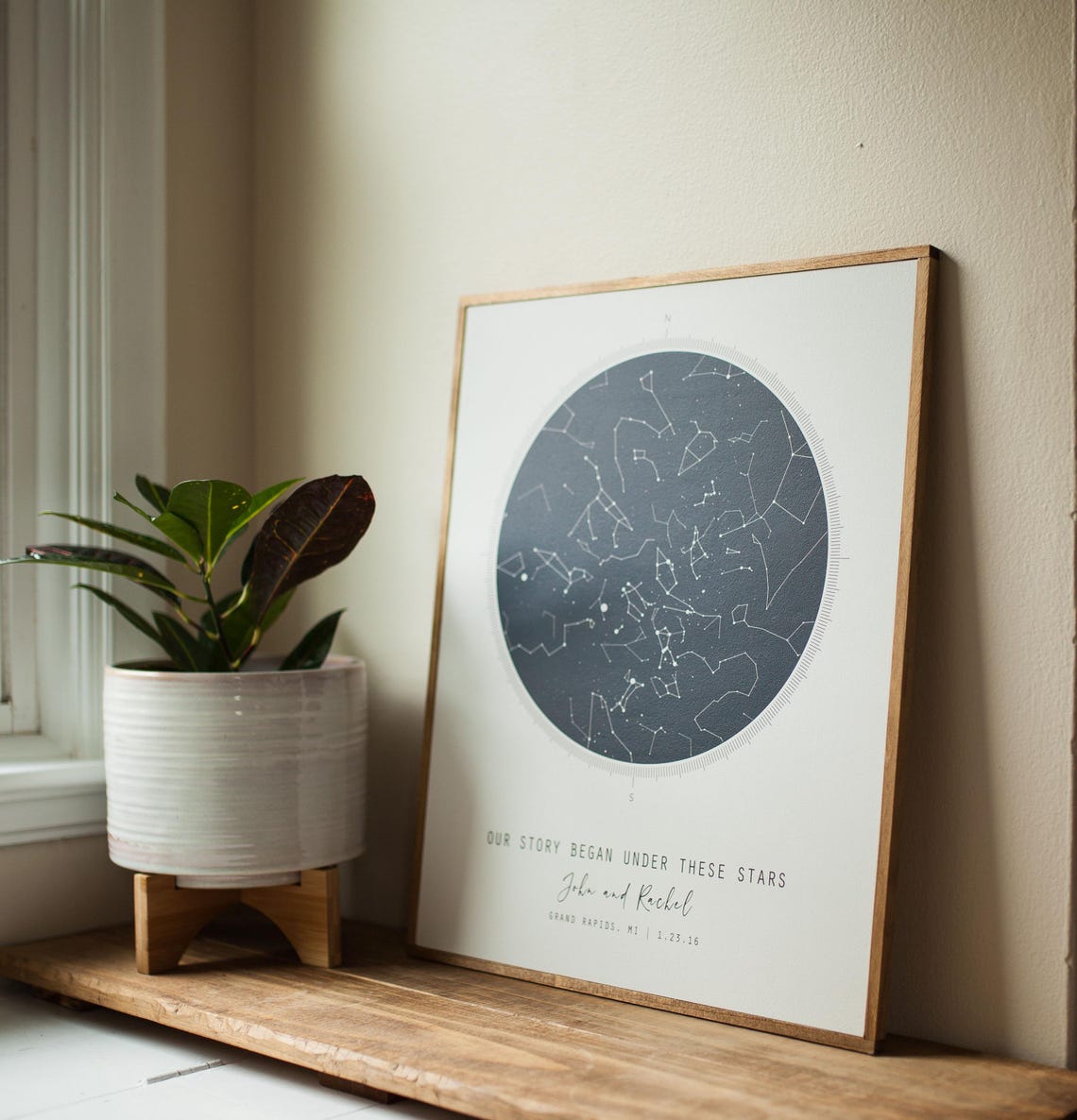 Personalized Night Sky Star Map, Wedding Gift Art Print - Image 2