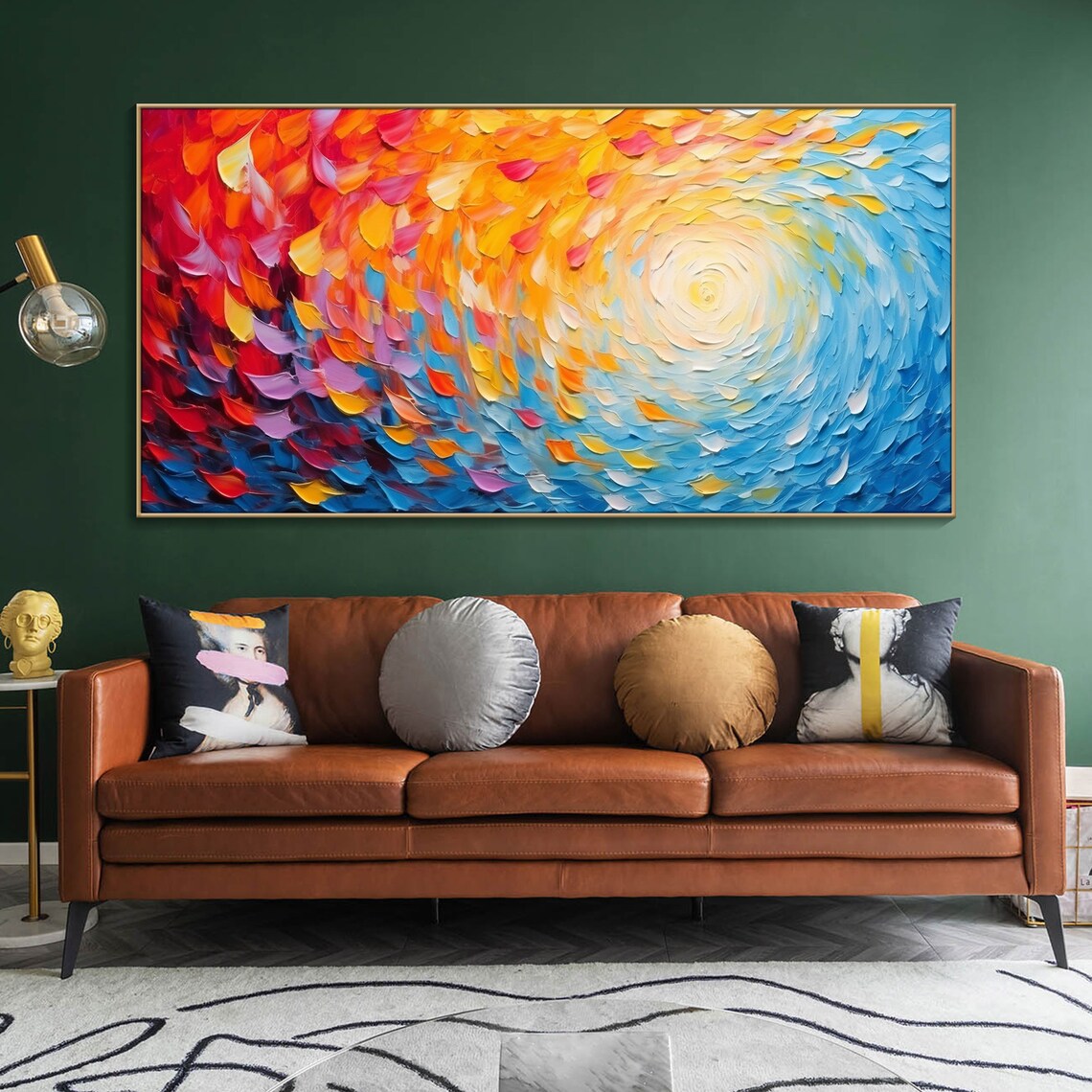 Blazing Sun Boho Art Print, Living Room Decor - Image 2