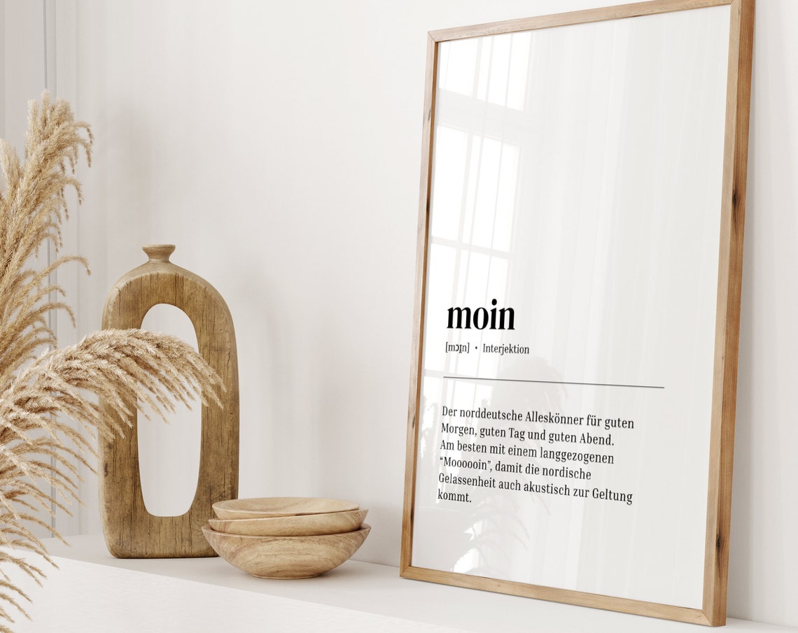 Moin German Definition Entryway Decor Art Print - Image 3