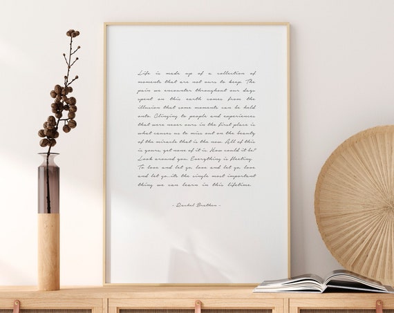Life Quotes Yoga Balance Inspirational Typography Poster