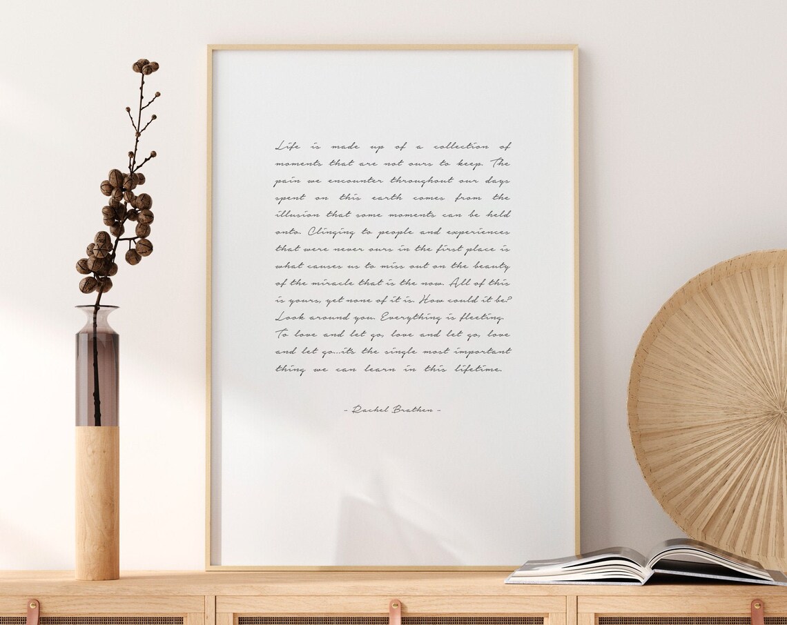 Life Quotes Yoga Balance Inspirational Typography Poster