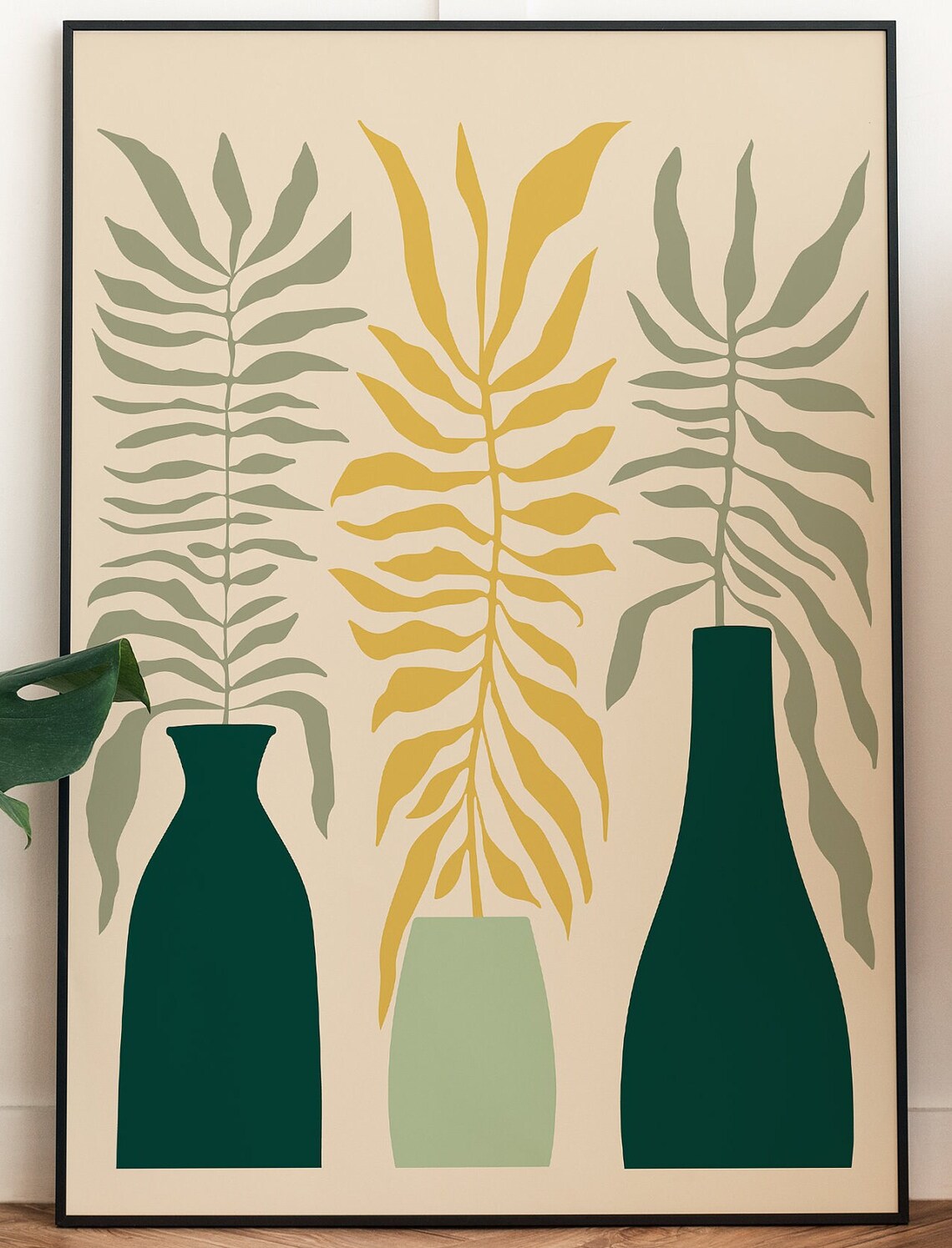Botanical Wall Art, Minimal Floral Illustration - Image 2